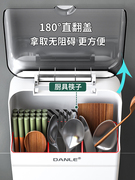 定制筷子收纳盒沥水挂墙筷笼篓筷筒壁挂式快子放勺子桶家用高档新
