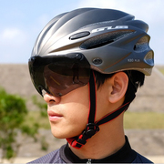 gub公路山地自行车头盔骑行带风镜一体成型户外男女安全帽通用k80