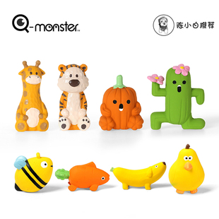 qmonster虎年限定乳胶磨牙长颈鹿玩具幼犬犬发声解闷小中大型耐咬