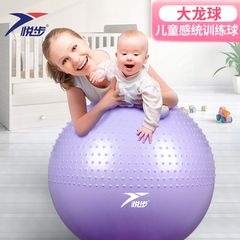 瑜伽球儿童感统训练婴儿宝宝早教球触觉按摩平衡球加厚防爆大龙球