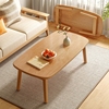 可折茶叠几客厅家用小户型茶桌，简约现代简易原木桌子极简实木茶几