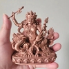 尼泊尔工艺藏传紫铜白财神(白财神)护法佛像，财神爷黑铜摆件车载家居供奉