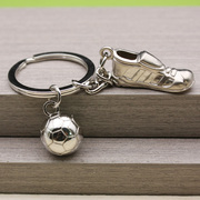 迷你金属小足球钥匙扣挂件 创意运动系列球迷比赛球鞋礼物钥匙扣