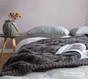 床上用品居家专用粗毛线针织多用盖毯办公室单人休闲毯沙发午睡毯