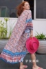 泰国夏棉度假长开衫系带睡袍沙滩裙比基尼罩衫波西米亚民族风旅行