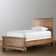 黛森那美式实木床单人床儿童床，1.2米法式乡村，橡木男孩床民宿家具
