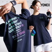 2024春夏YONEX尤尼克斯韩国羽毛球服短袖男女同款速干吸汗T4