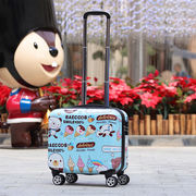 韩版可爱儿童行李箱女18寸拉杆箱，万向轮男潮16轻便登机旅行密码箱
