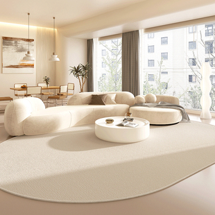 简约地毯客厅沙发茶几地垫高级家用奶油风脚垫防水免洗可擦卧室毯