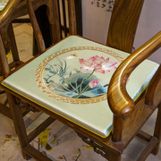 新中式红木椅子坐垫古典加厚防滑太师椅实木茶桌中国风沙发垫定制