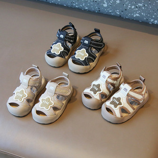 宝宝凉鞋婴儿学步鞋夏季儿童，防滑软底小童鞋，男童0一3岁室内女宝鞋