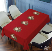 圣诞婚宴生日节日风PVC免洗防水防油防烫欧式茶餐厅台布桌布