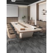 烤漆大型会议桌现代简约会议室培训桌椅组合长条桌办公室办公家具