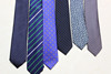 5CM手打蚕丝真丝色织提花领带男休闲窄款韩版外贸出口原单领带
