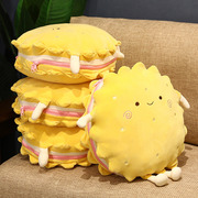 可爱卡通饼干形象，折叠抱枕被子两用多功能