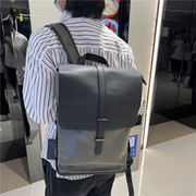 2024时尚潮男双肩包日韩拼色大容量旅行背包校园港风手提户外书包