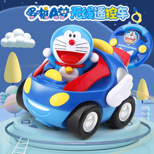 哆啦a梦机器猫遥控车玩具 男孩充电电动遥控玩具汽车宝宝遥控赛车