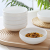 景德镇纯白色创意圆形泡面碗家用骨瓷中式陶瓷大号米饭碗面碗汤碗
