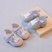 宝宝鞋6-12个月婴儿鞋软底学步鞋布鞋春秋季婴儿，7八鞋子棉布布底