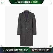 欧洲直邮FENDI/芬迪 外套灰色羊毛大衣
