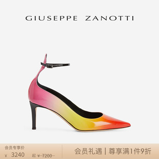 商场同款Giuseppe Zanotti GZ女士春夏漆皮尖头细高跟鞋