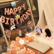 生日气球快乐派对装饰品，套餐场景布置女朋友房间，女孩背景墙女神18