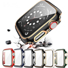 适用苹果手表钢化膜一体壳，全包保护壳iwatch7双色边框保护套1-7se