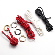 仿羊皮包芯绳3/4毫米漆面大红色圆皮绳DIY饰品材料兔头钥匙扣