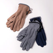2023秋冬季男士手套，触屏德绒薄款不加绒，骑车户外休闲保暖单层