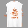 荷兰国家队世界足球赛橙衣军团球迷，男女定制纯棉背心，坎肩无袖t恤