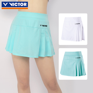 victor胜利女款羽毛球，服女款训练系列针织，运动短裙k-31302