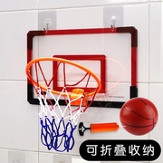 墙壁式篮球架户外免打孔挂在墙上的简易便携式篮筐室内挂式可扣篮
