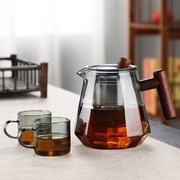 功夫茶具套装可加热耐高温玻璃壶高硼硅加厚泡茶壶耐热烧水煮茶壶
