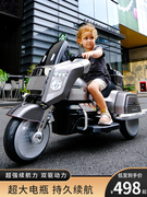 儿童电动三轮摩托车带遥控宝宝，玩具车可坐人电瓶双人男女小孩