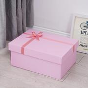 超大号礼物盒情人节盒空盒长方形粉色女友生日礼盒惊喜盒提袋
