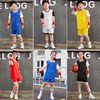 假两件童篮球服夏套装(夏套装)小学生球衣训练营，运动服短袖乒乓球团购印号