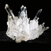 天然白水晶簇原石原矿标本白色水晶柱居家客厅办公桌摆件一物一图