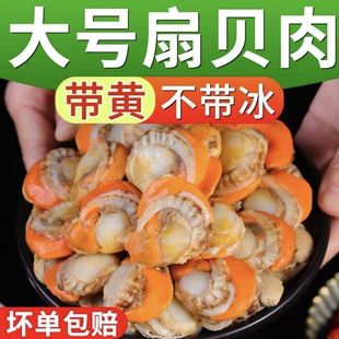 5斤特大号扇贝肉新鲜冷冻扇贝火锅烧烤全贝蒜蓉扇贝现剥海鲜水产