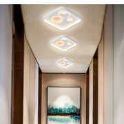 过道走廊灯创意入户现代简约嵌入式筒灯网红阳台LED玄关方形灯具