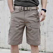 夏季薄款战术工装短裤男烈锋，弹力军迷裤子，户外防泼水特种兵七分裤