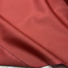 进口原版七彩桔红色细腻垂坠高支斜纹精纺羊毛面料设计师西装布料