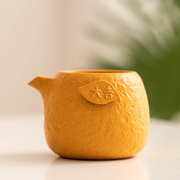 中式茶海创意大吉大利粗陶不烫手陶瓷公道杯分茶器耐热单个公道杯