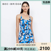 becbridgeclarisse真丝，露背系带度假连衣裙h23-11988p