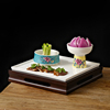 中式创意梅菜扣肉餐具模具长条，方形饭店冷菜，拼盘盘子酒店特色菜盘