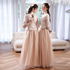 伴娘服2024中式中国风，婚礼姐妹裙闺蜜团装复古修身旗袍小礼服
