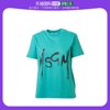 香港直邮MSGM 女士湖蓝色徽标印花短袖T恤 2841MDM74-207298-潮流