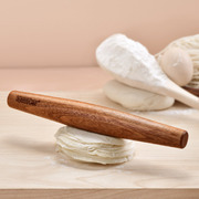 桃花心木擀面杖实木家用两头尖小饺子皮，擀面棍大号加长擀面棒神器