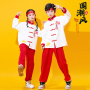 儿童中国风武术表演服中小学生，运动会啦啦队演出服街舞嘻哈服爵士