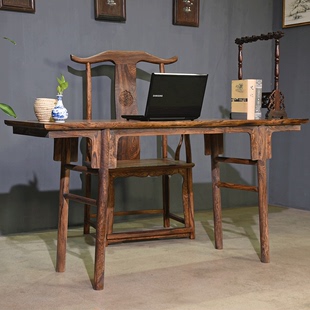 实木画案办公桌越南大叶黄花梨木，书桌虎斑木，写字台书桌字画案台