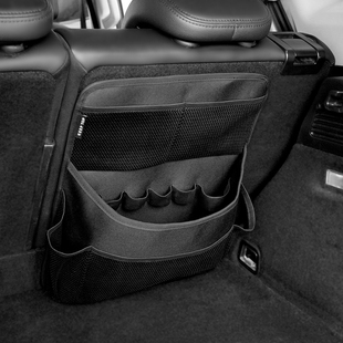 汽车座椅背收纳袋皮革加厚置物袋车载后备箱挂袋储物箱网兜通用款